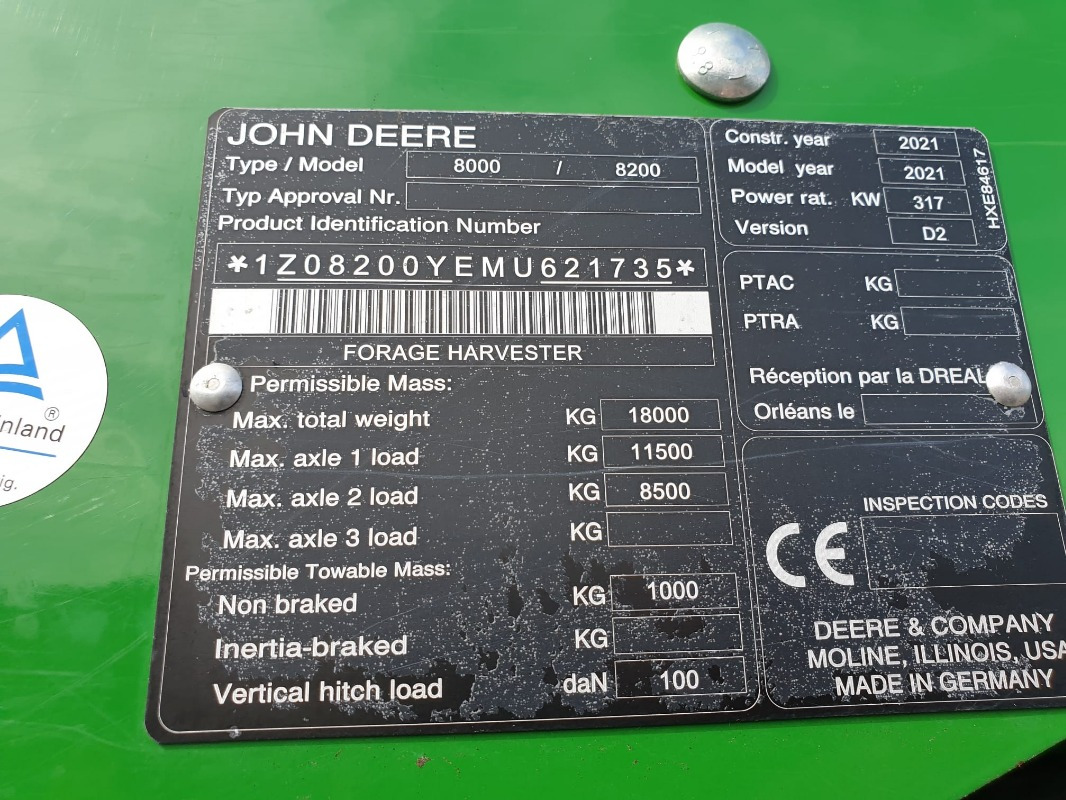 Macchina da raccolta John Deere 8200: foto 10