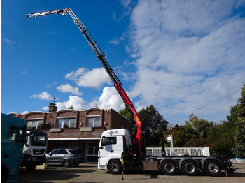 Camion con gru, Autocarro scarrabile MAN 35.510 Abroller + PK 35.502 TEC  Kran + JIB 8x4: foto 3