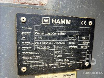 Rullo compattatore/ Rullo compressore HAMM H18I Compacteur Monocylindre: foto 5