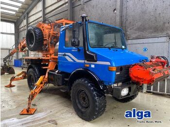 Camion con gru UNIMOG U1450