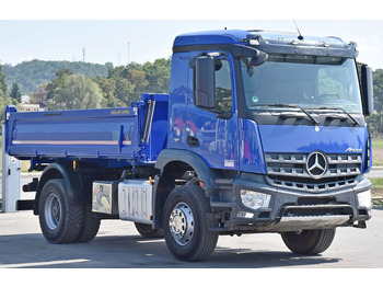 Autocarro ribaltabile, Camion con gru Mercedes-Benz AROCS 1835 * KIPPER 4,60 m * TOPZUSTAND: foto 4