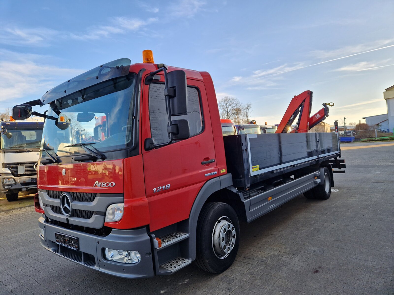 Camion con gru, Autocarro con pianale/ Cassone fisso Mercedes-Benz Atego 1218 L 4x2 1218 L 4x2, Fassi Kran F 95A21 5.9m-1.545 kg,: foto 12