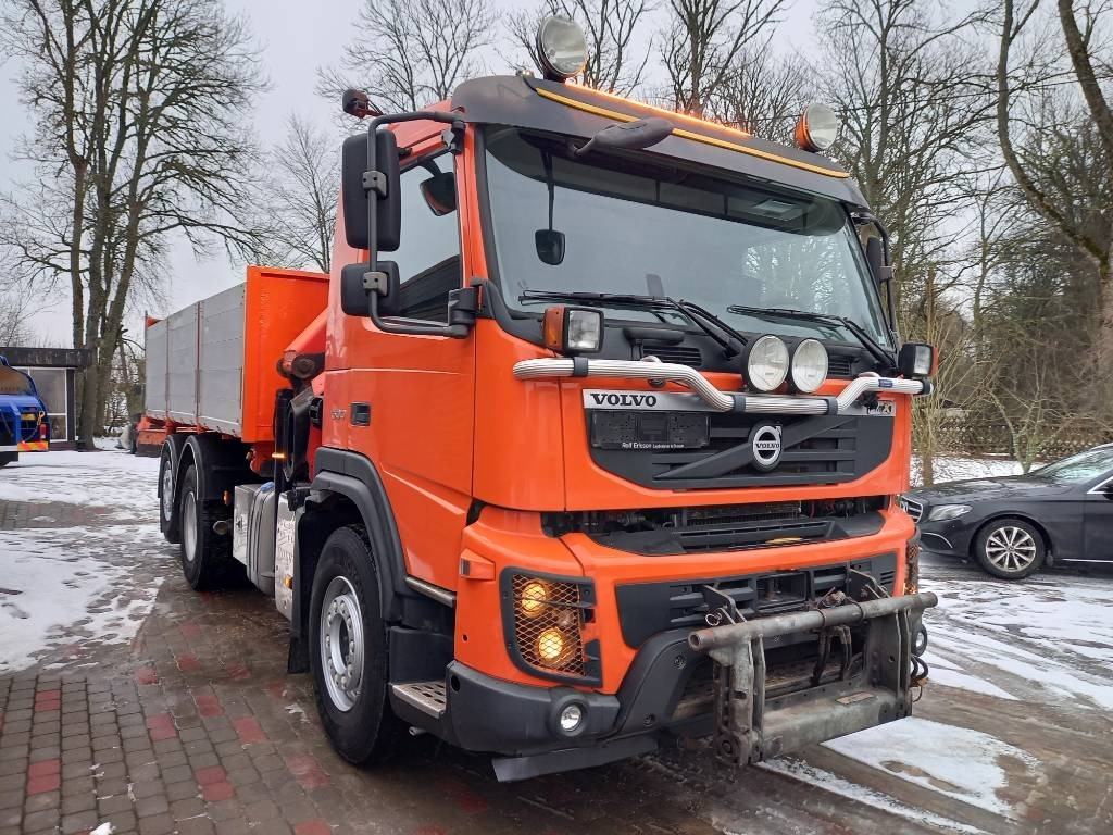 Autocarro ribaltabile Volvo FMX 500, 6X2, TIPPER CRANE: foto 6