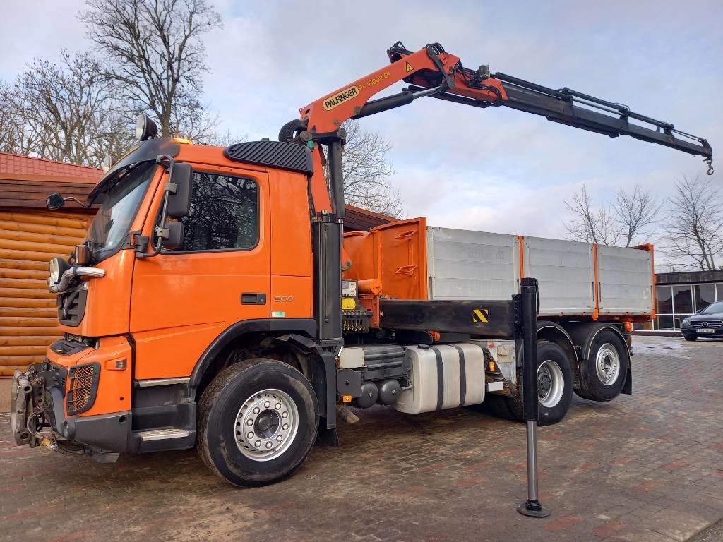 Autocarro ribaltabile Volvo FMX 500, 6X2, TIPPER CRANE: foto 19