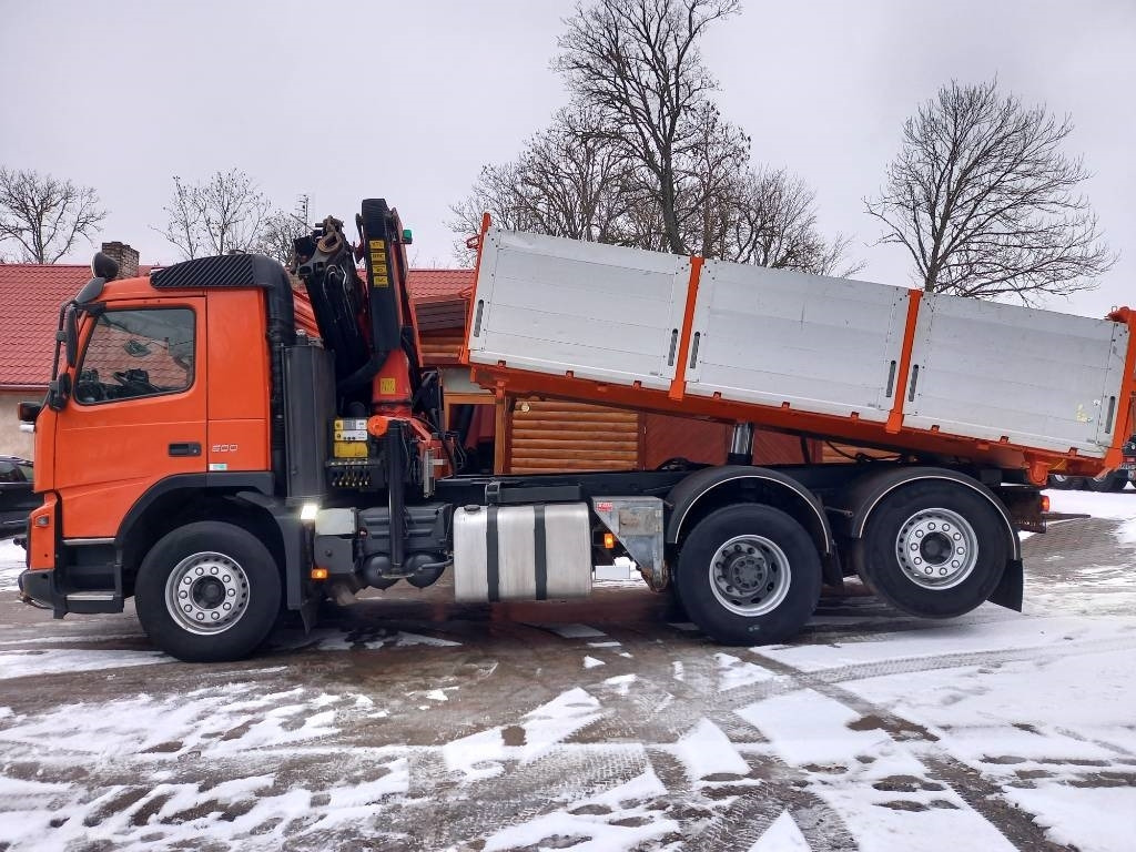 Autocarro ribaltabile Volvo FMX 500, 6X2, TIPPER CRANE: foto 17