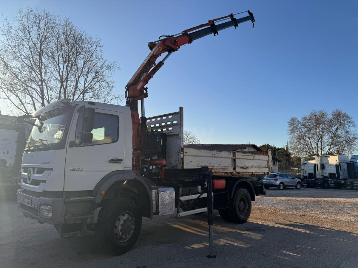 Autocarro ribaltabile, Camion con gru Mercedes Axor 1823: foto 7