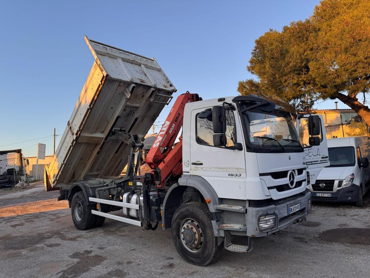 Autocarro ribaltabile, Camion con gru Mercedes Axor 1823: foto 6