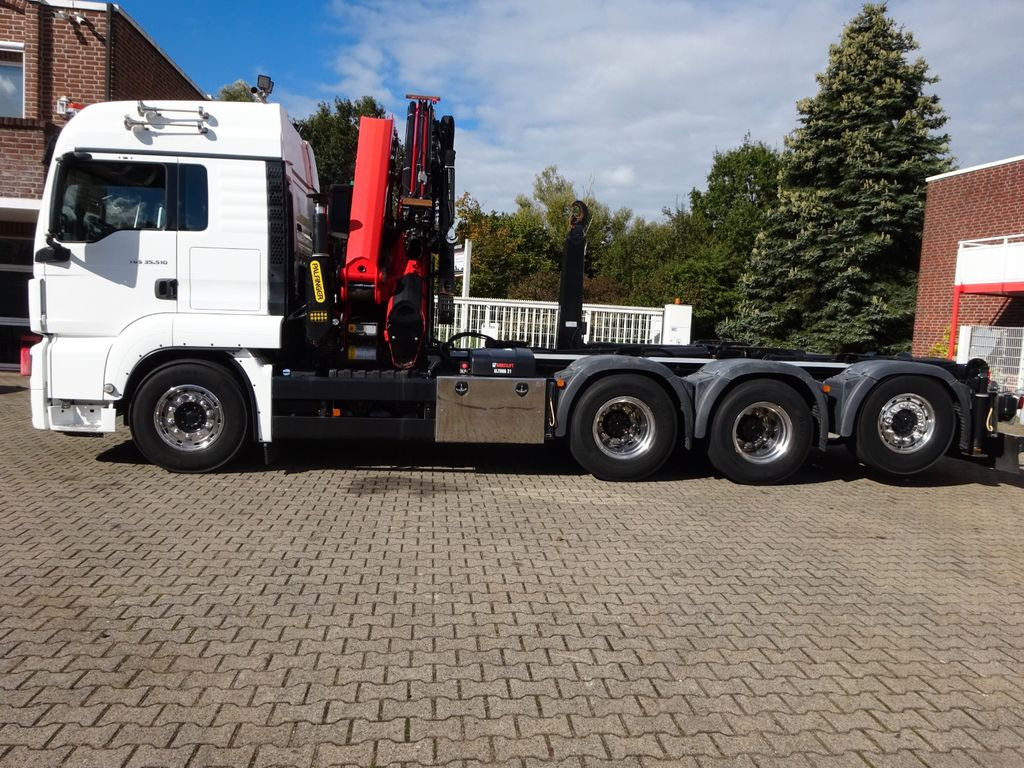 Camion con gru, Autocarro scarrabile MAN 35.510 Abroller + PK 35.502 TEC  Kran + JIB 8x4: foto 9