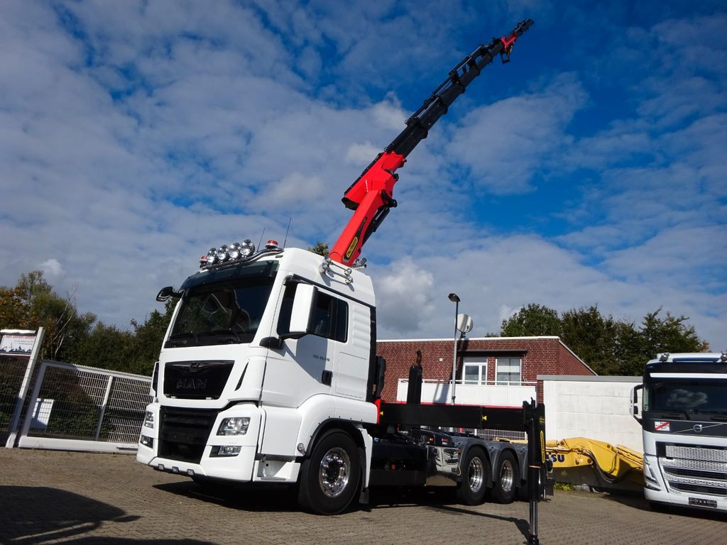 Camion con gru, Autocarro scarrabile MAN 35.510 Abroller + PK 35.502 TEC  Kran + JIB 8x4: foto 6