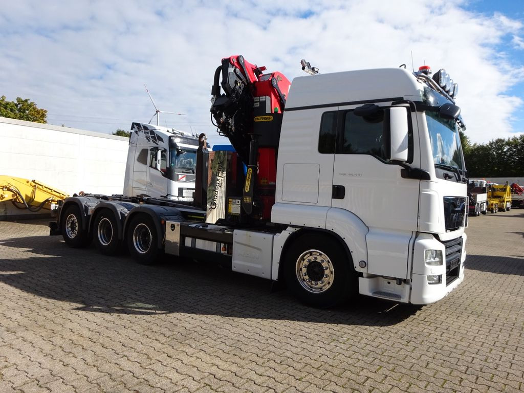 Camion con gru, Autocarro scarrabile MAN 35.510 Abroller + PK 35.502 TEC  Kran + JIB 8x4: foto 10