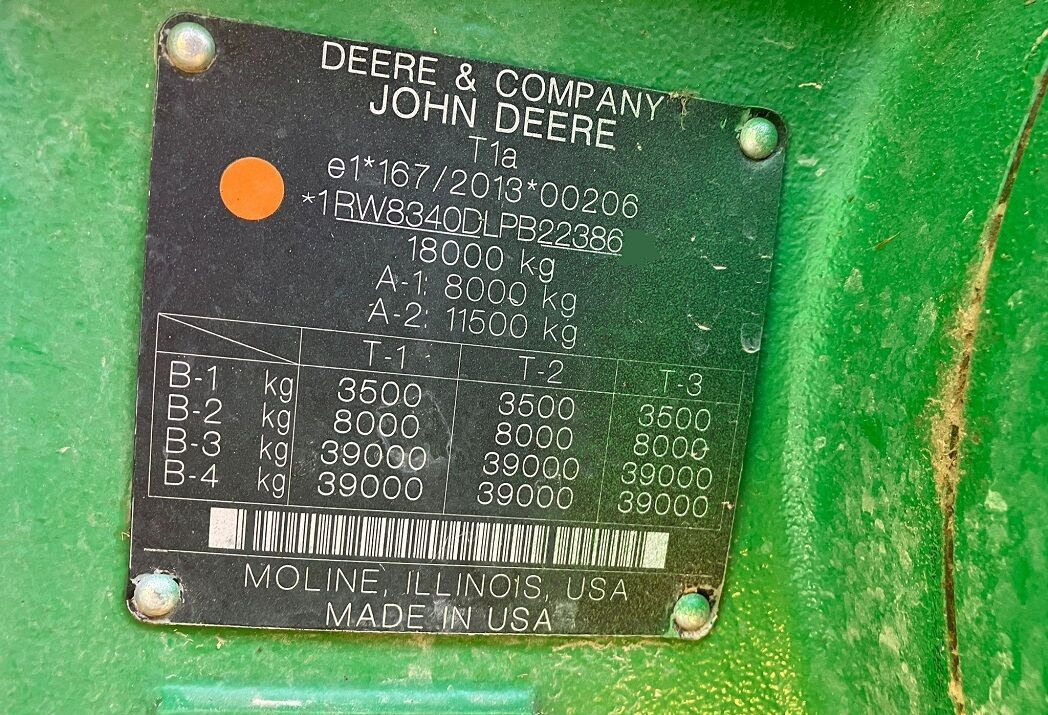 Trattore John Deere 8R340: foto 21