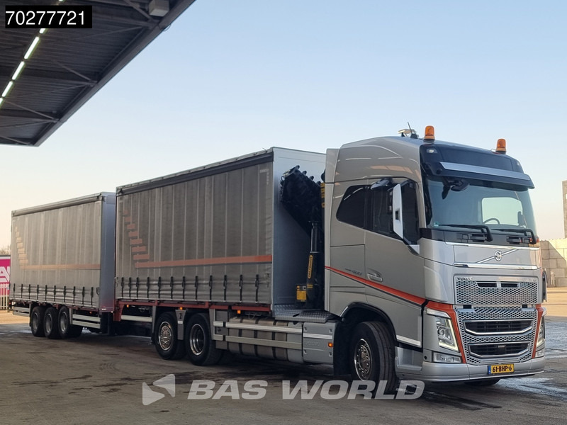 Camion centinato, Camion con gru Volvo FH 460 6X2 Top condition! Palfinger PK 34002 SH Kran Winch Sliding roof Euro 6: foto 15