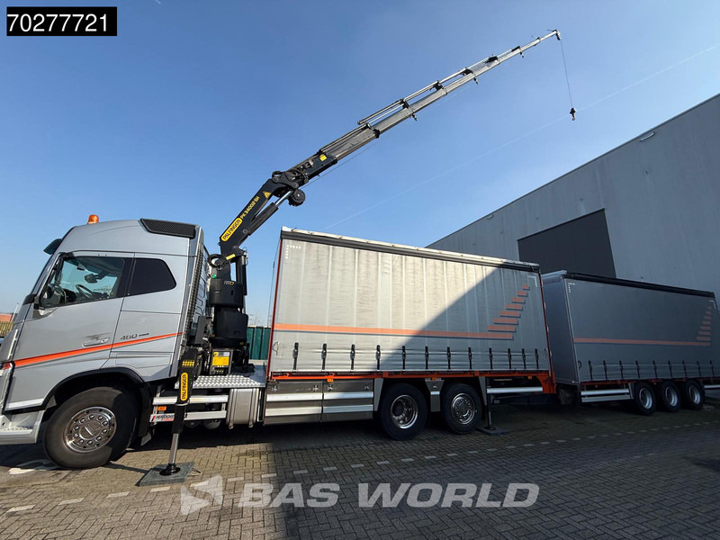 Camion centinato, Camion con gru Volvo FH 460 6X2 Top condition! Palfinger PK 34002 SH Kran Winch Sliding roof Euro 6: foto 9