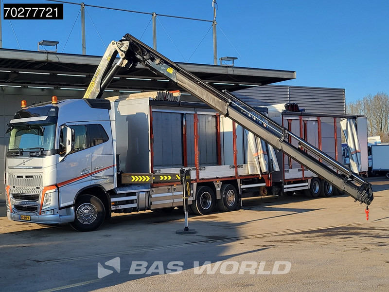 Camion centinato, Camion con gru Volvo FH 460 6X2 Top condition! Palfinger PK 34002 SH Kran Winch Sliding roof Euro 6: foto 7