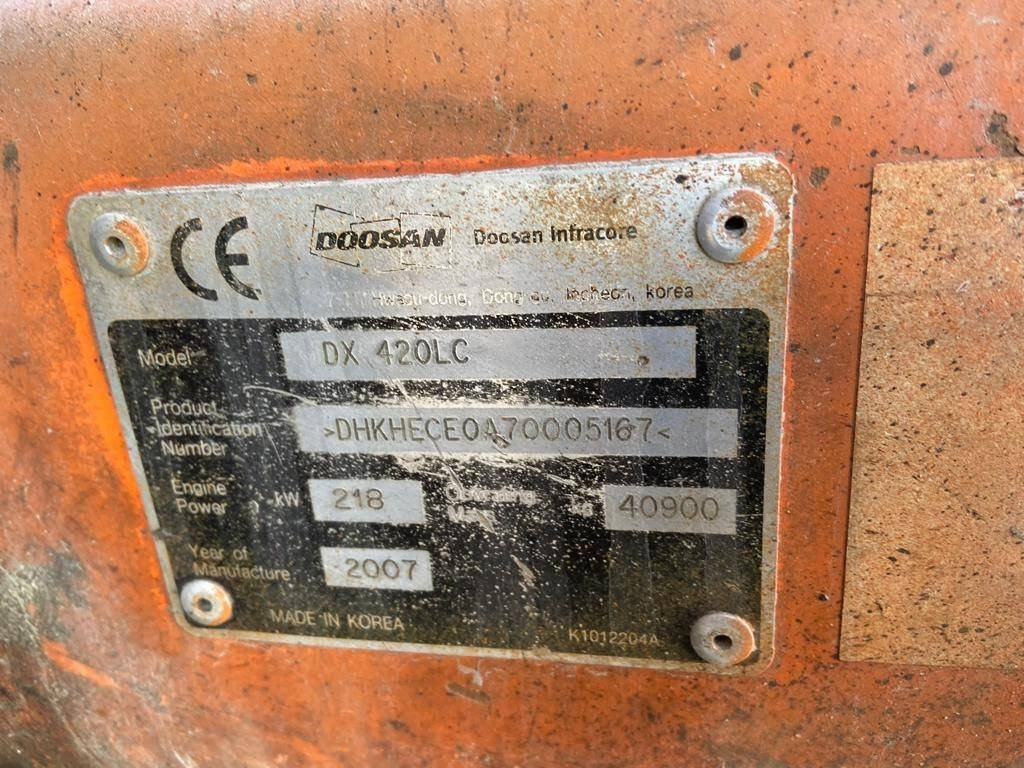 Escavatore cingolato Doosan DX420LC: foto 18