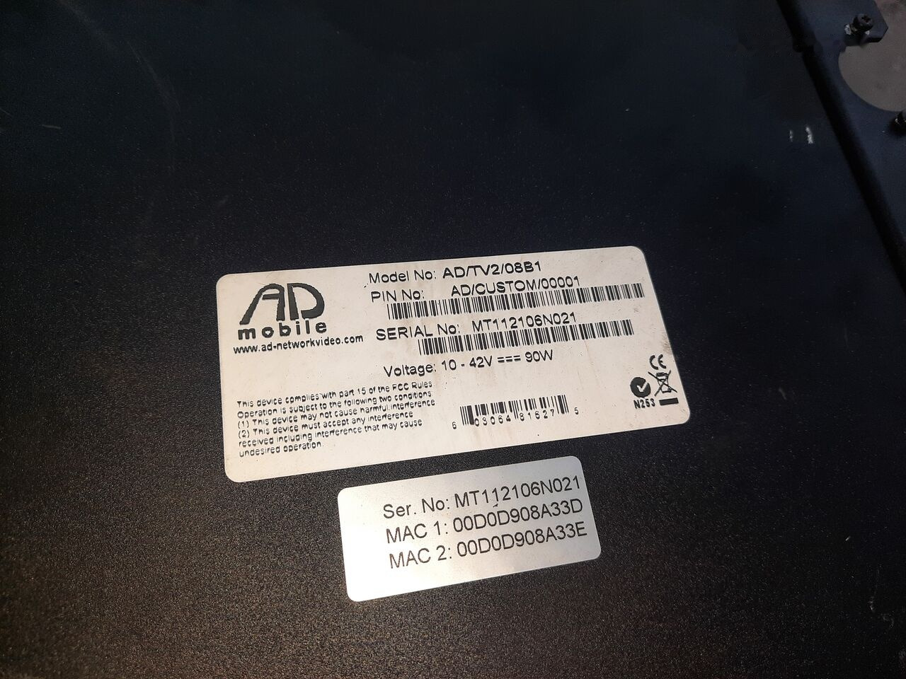 Cabina e interni per Autobus nuovo Volvo Video system x-dmr 8 R8 Compact RJ45: foto 1