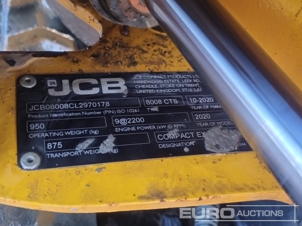 Miniescavatore 2020 JCB 8008CTS: foto 41