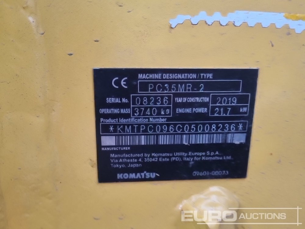 Miniescavatore Komatsu PC35MR-2: foto 44